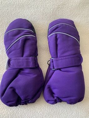 Purple Kids Winter Mittens